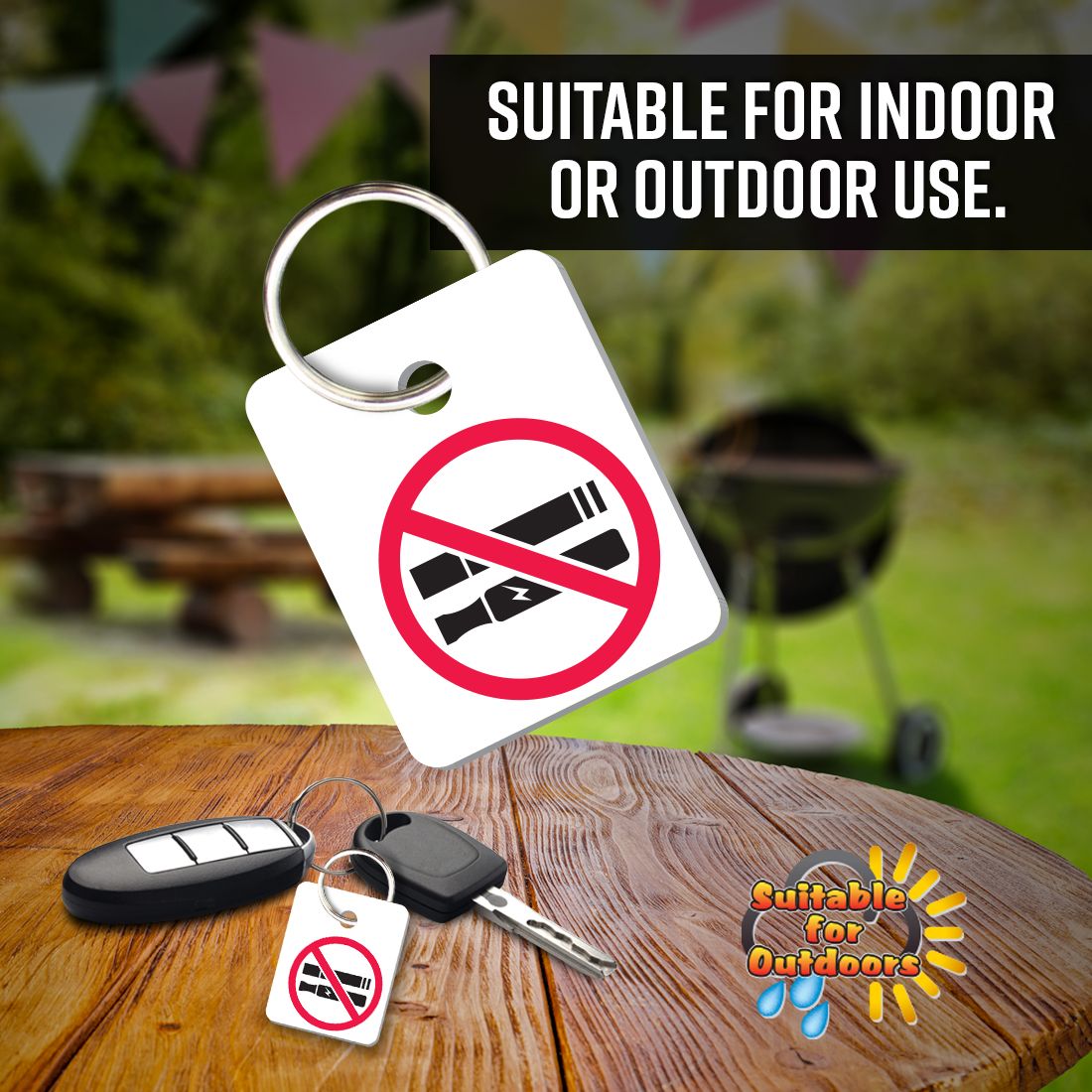 No Pets No Smoking Key Tags