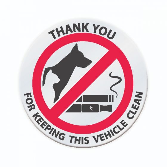 No Pets No Smoking Stickers