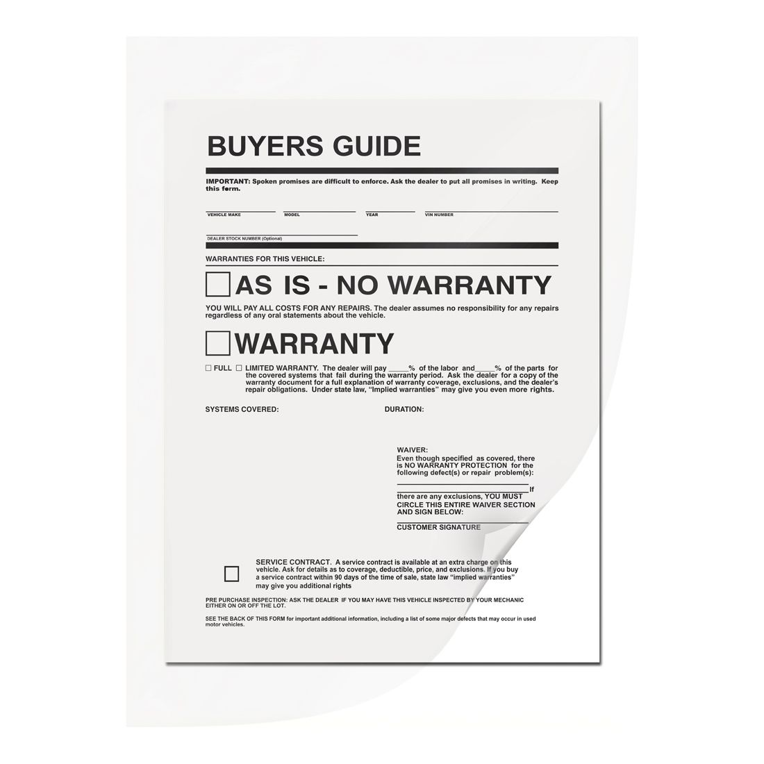 Static Cling Form Holders