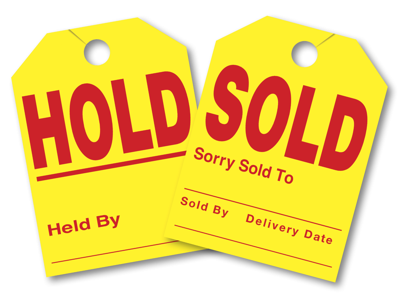 Sold/Hold Mirror Hang Tags – AutoManager Shop