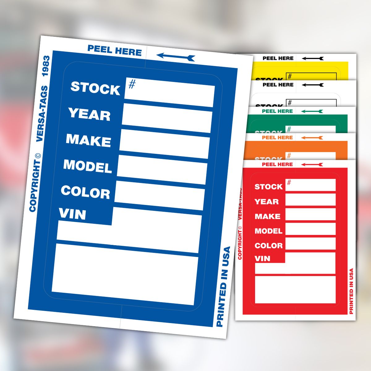 V-T KLEER-BAK Stock Stickers