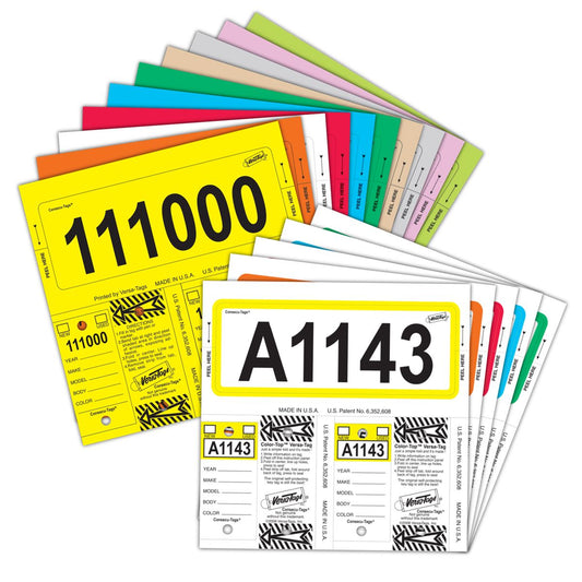 V-T Solid Color Consecu-Tags