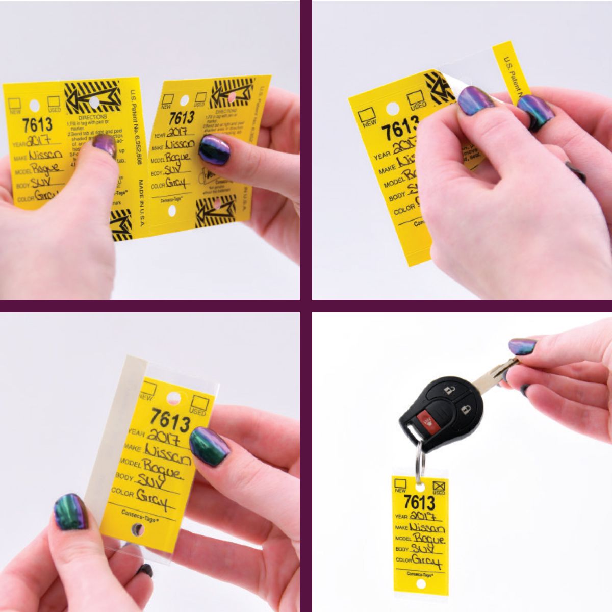 V-T Solid Color Consecu-Tags