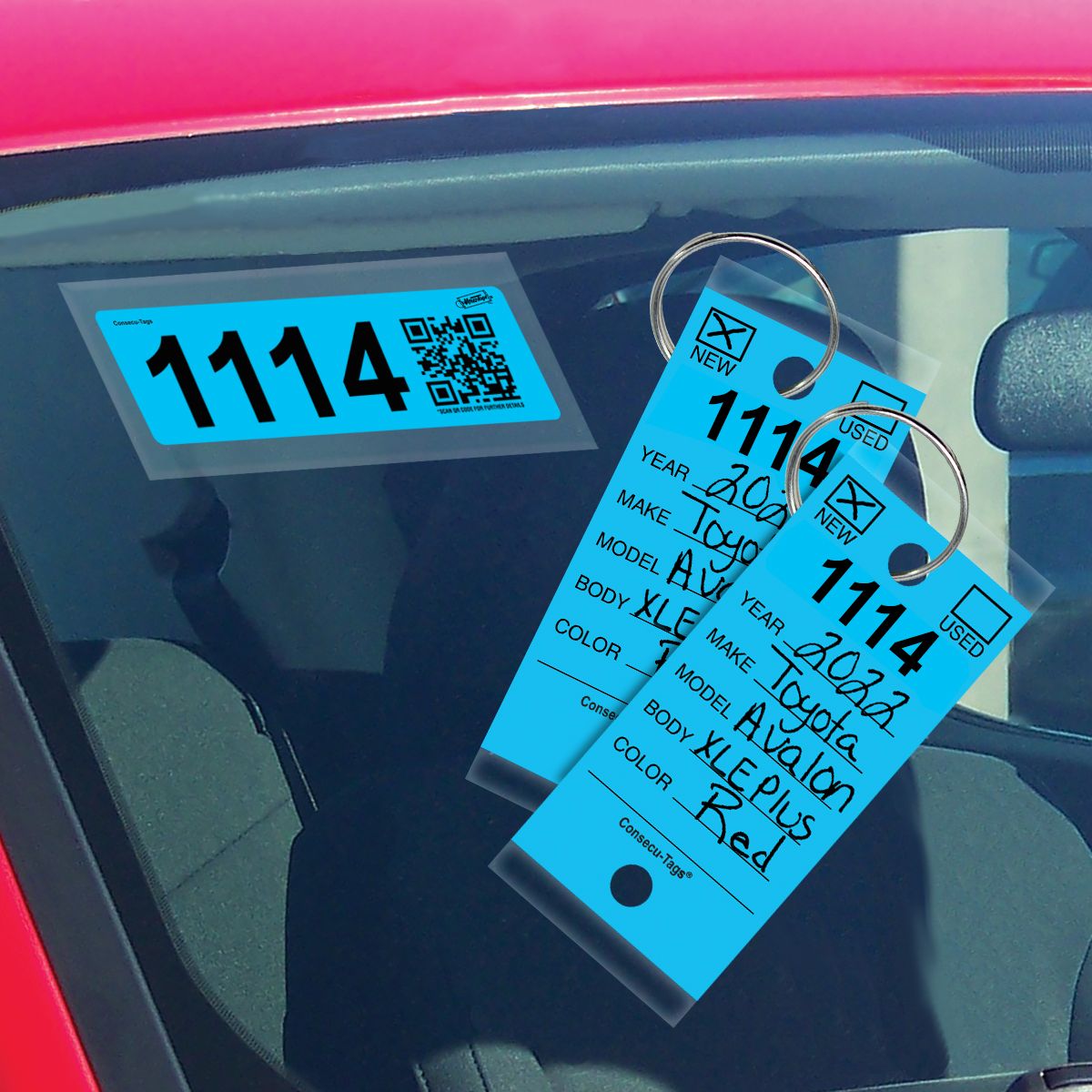V-T Solid Color Consecu-Tags