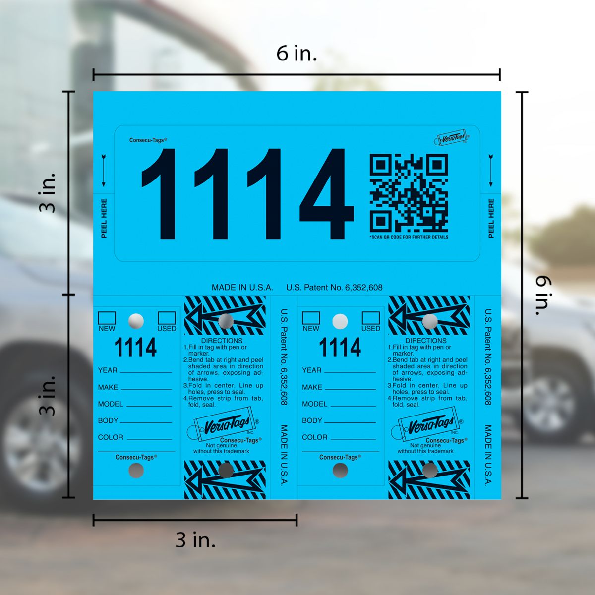 V-T Solid Color Consecu-Tags